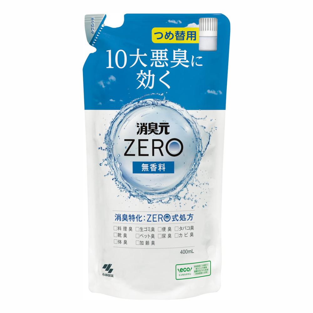 小林製薬　消臭元ＺＥＲＯ　無香料　付け替え用　４００ｍＬ