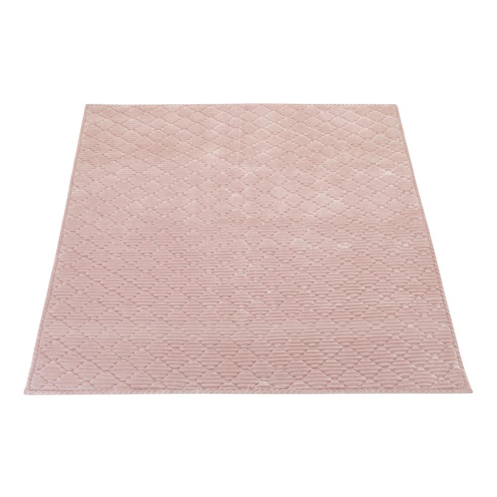 アテーナライフ　厚手ラグ　シュラーレ　ピンク　１８５×１８５ｃｍ　約２．２畳