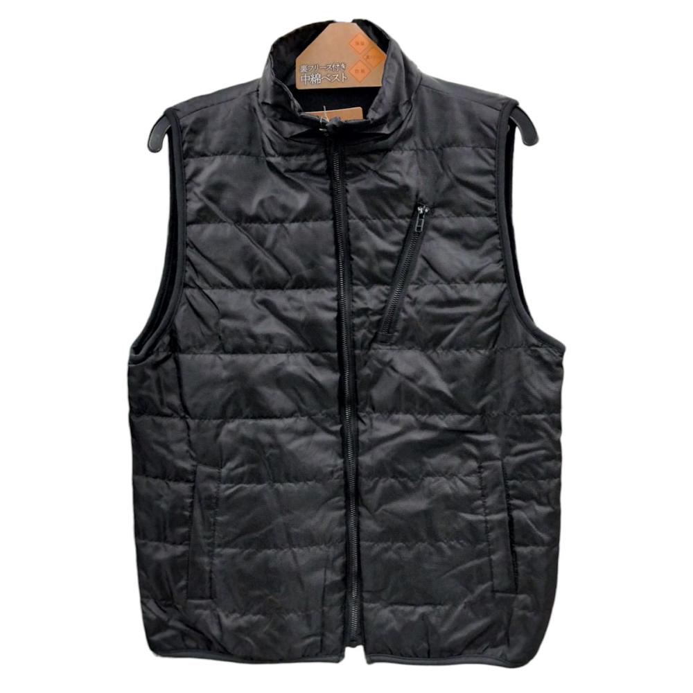 你的品牌名　中綿ワークベスト　ブラック　Ｍ
