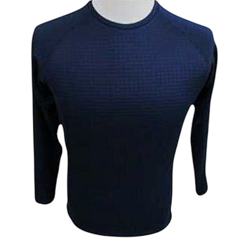 你的品牌名　ブロックフリース　クルーコンプレッション　ネイビー　Ｌ