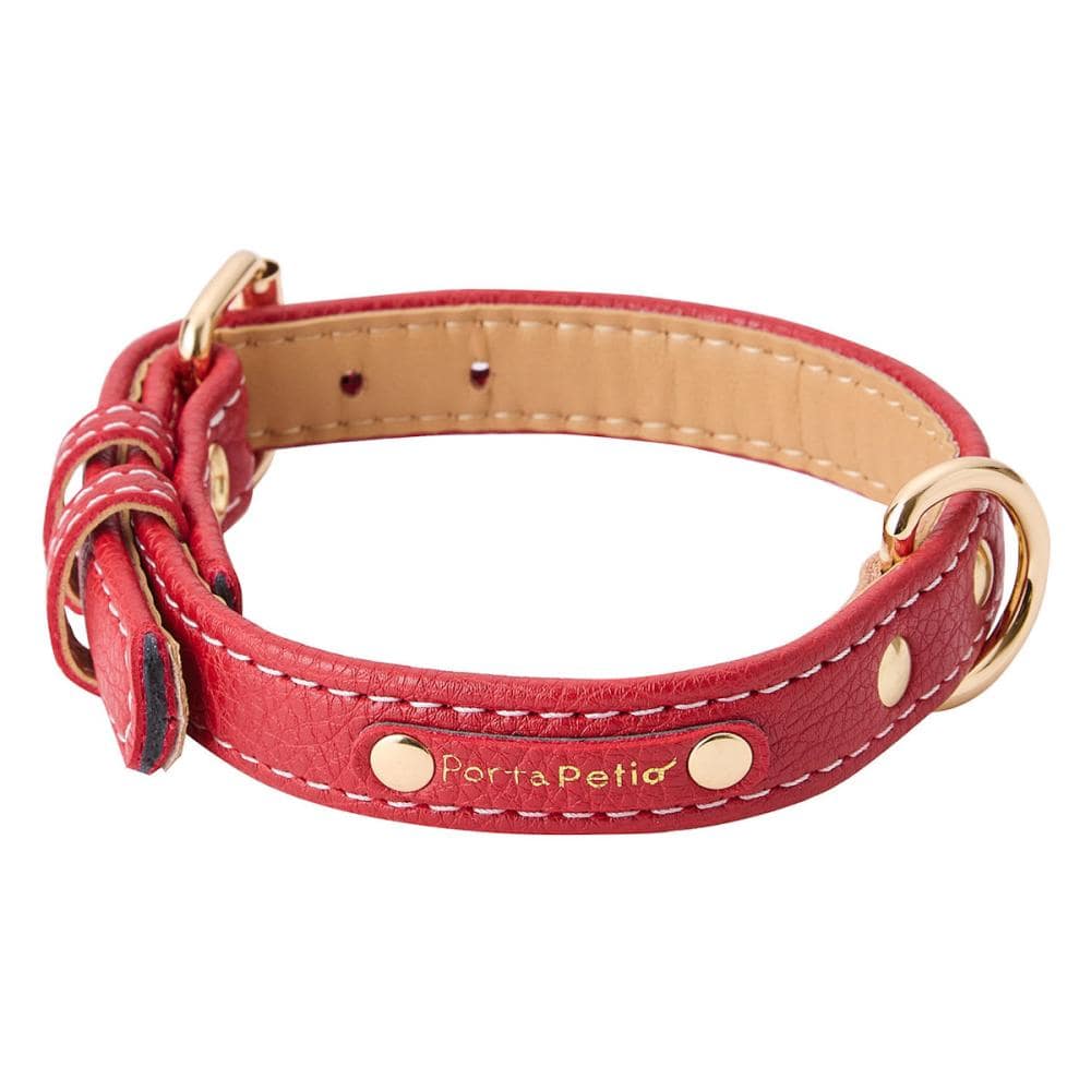 Ｐｏｒｔａクラシックソフトレザーカラー　レッド　２４ｍｍ