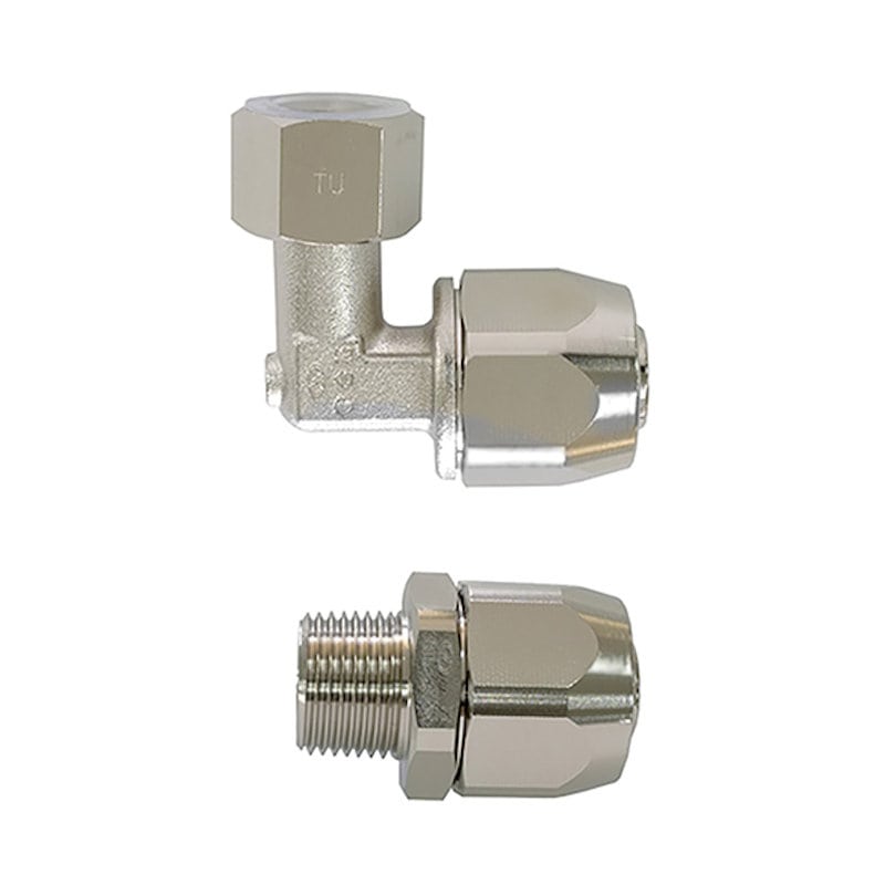 都市ガス用Ｌ型自在ユニオン金具セット１３Ａ　Ｏ７