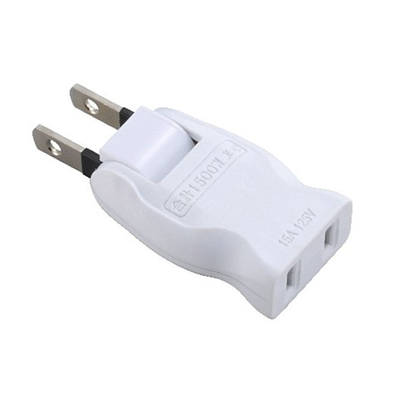 オーム電機　フリープラグアダプター　ホワイト