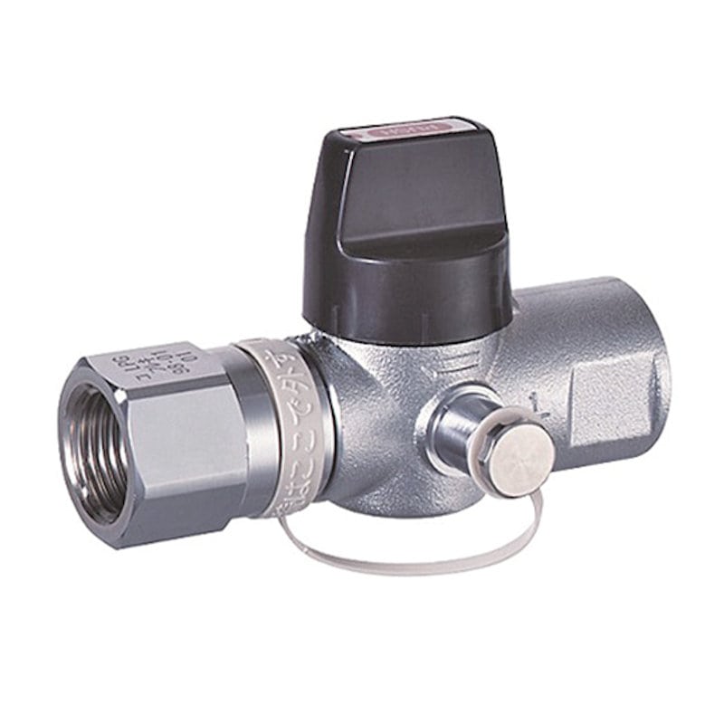 検査孔付ＵＩねじガス栓　Ｒｃ１／２×Ｒｃ１／２　ＬＰＧ　Ｇ３６１Ｐ