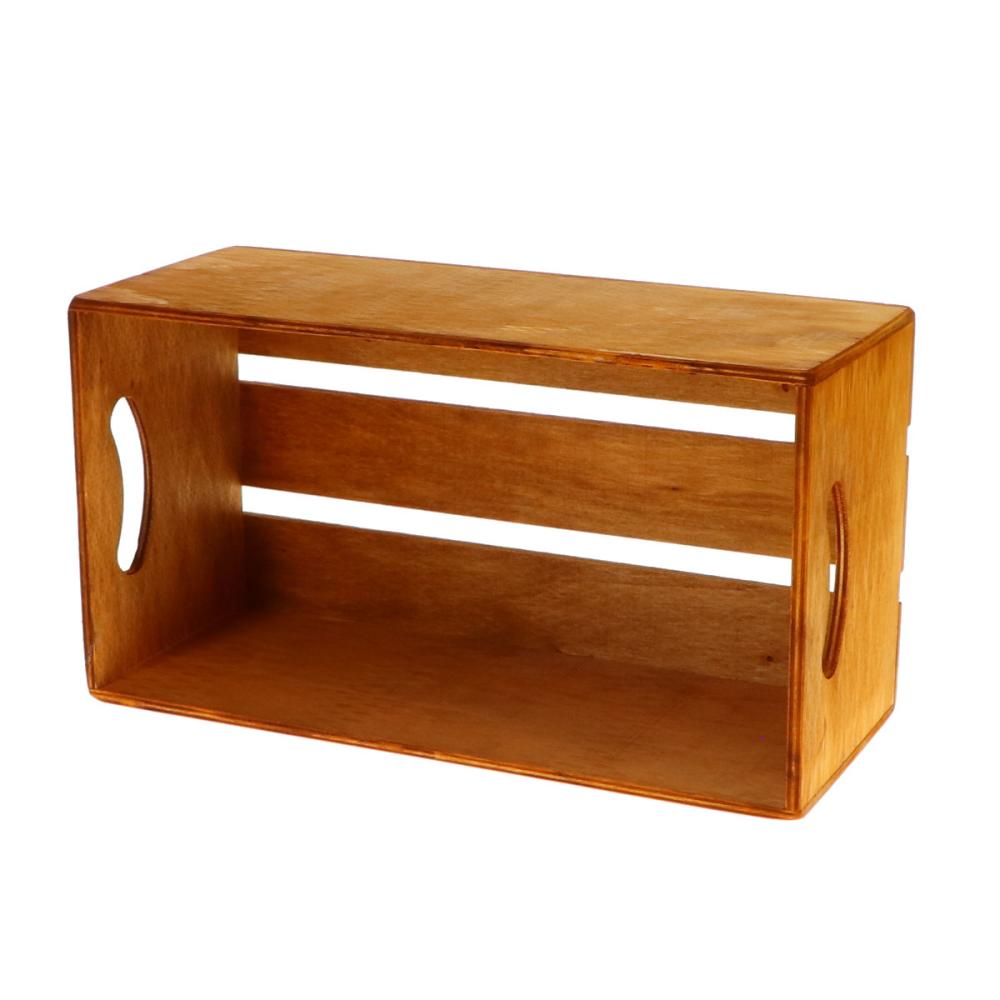 Ｂｒｅｅｚｙ　Ｇｒｅｅｎ　木製ボックス　ブラウン　Ｓ