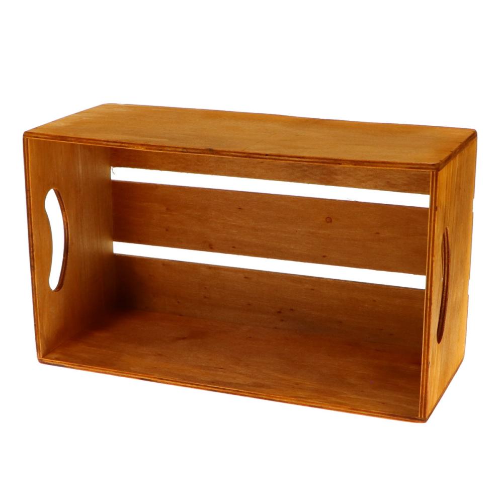 Ｂｒｅｅｚｙ　Ｇｒｅｅｎ　木製ボックス　ブラウン　Ｍ