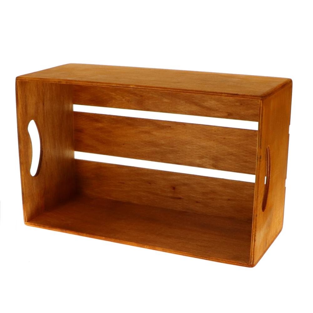 Ｂｒｅｅｚｙ　Ｇｒｅｅｎ　木製ボックス　ブラウン　Ｌ