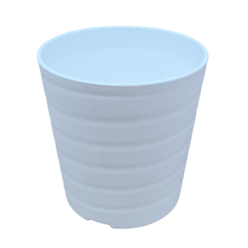 明和　セラアート長鉢　２．５号　白