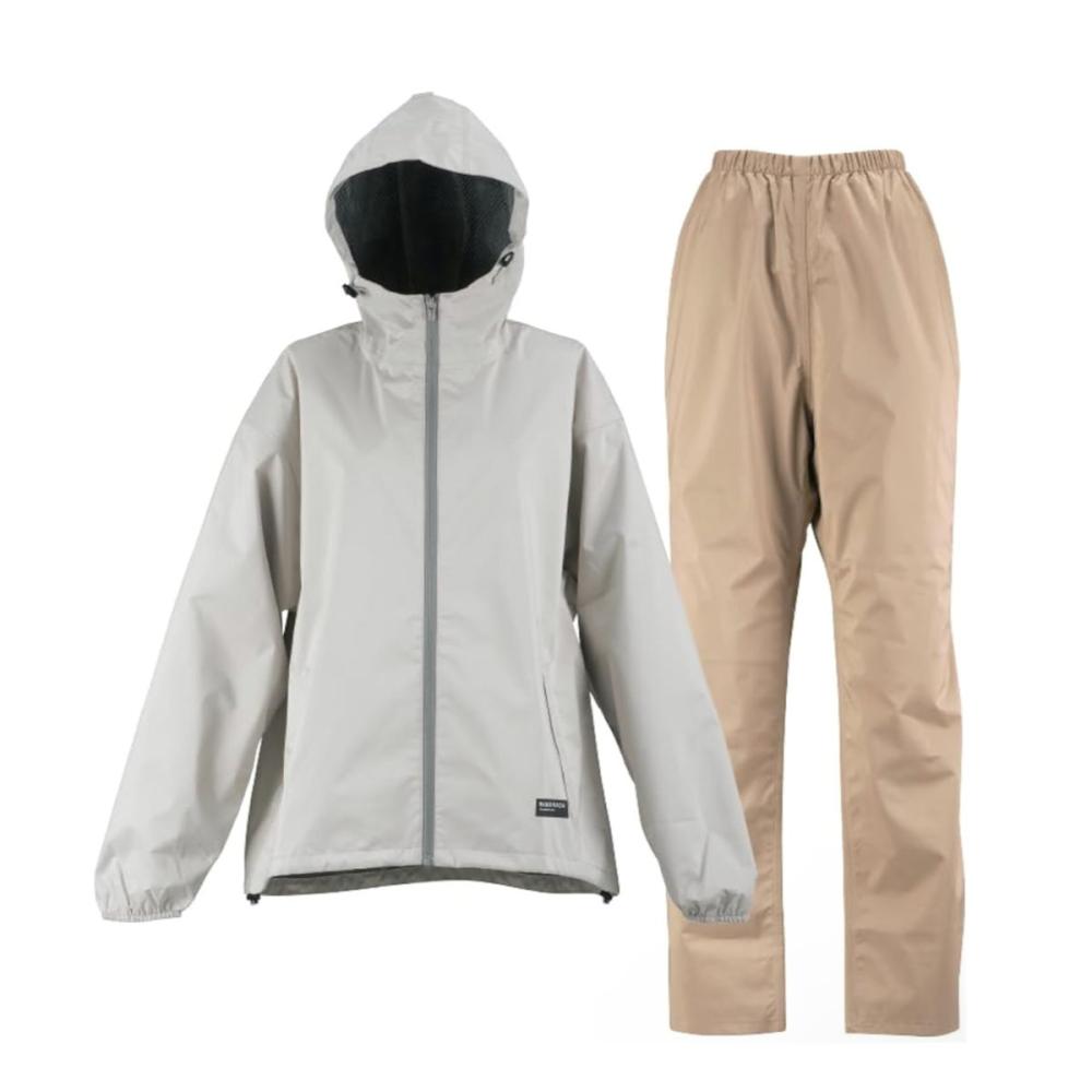 カジメイク　７４８１　レインスーツフェミニン３　オフホワイト　Ｍ