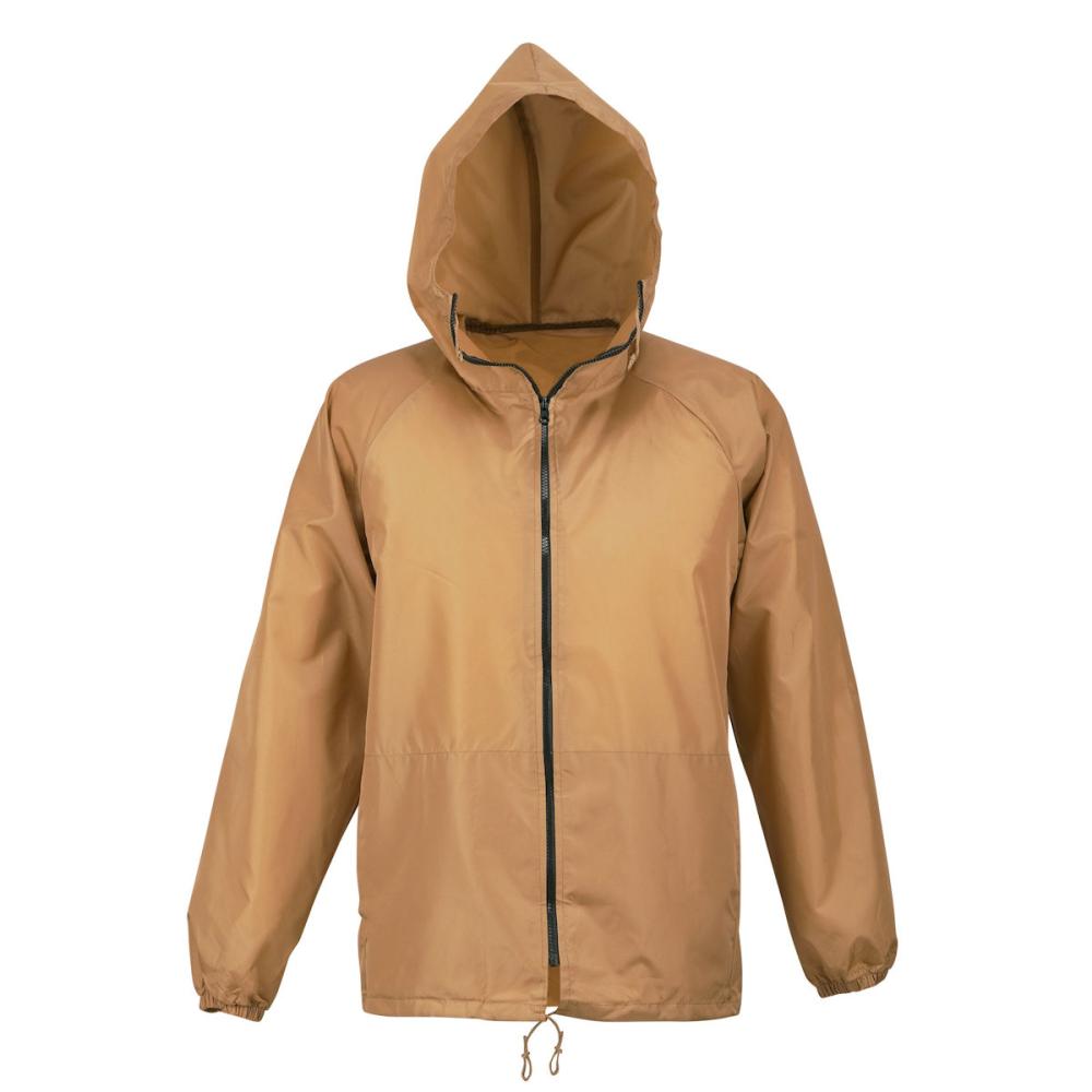 你的品牌名　撥水加工前開きヤッケ　キャメル　３Ｌ　ＫＭＨ－０７