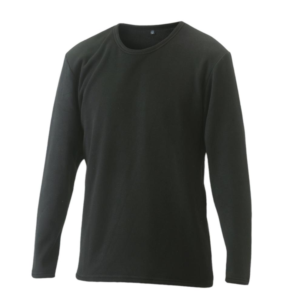 ＳＯＬＶＩＣ（ソルビック）　７ヒート極ボア　長袖シャツ　ラウンドネック　ブラック　Ｌ