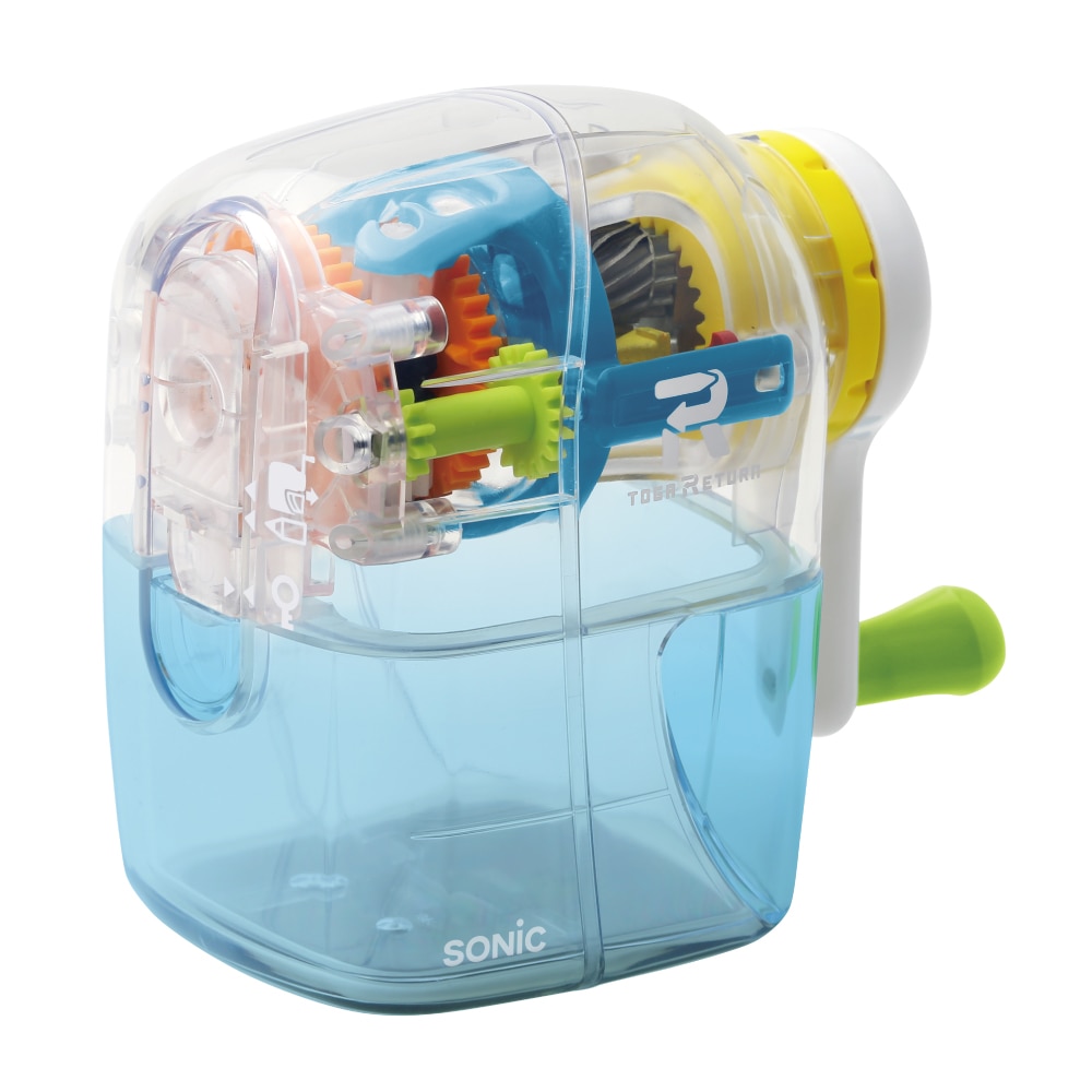 ソニック　トガリターン手動鉛筆削り　透明