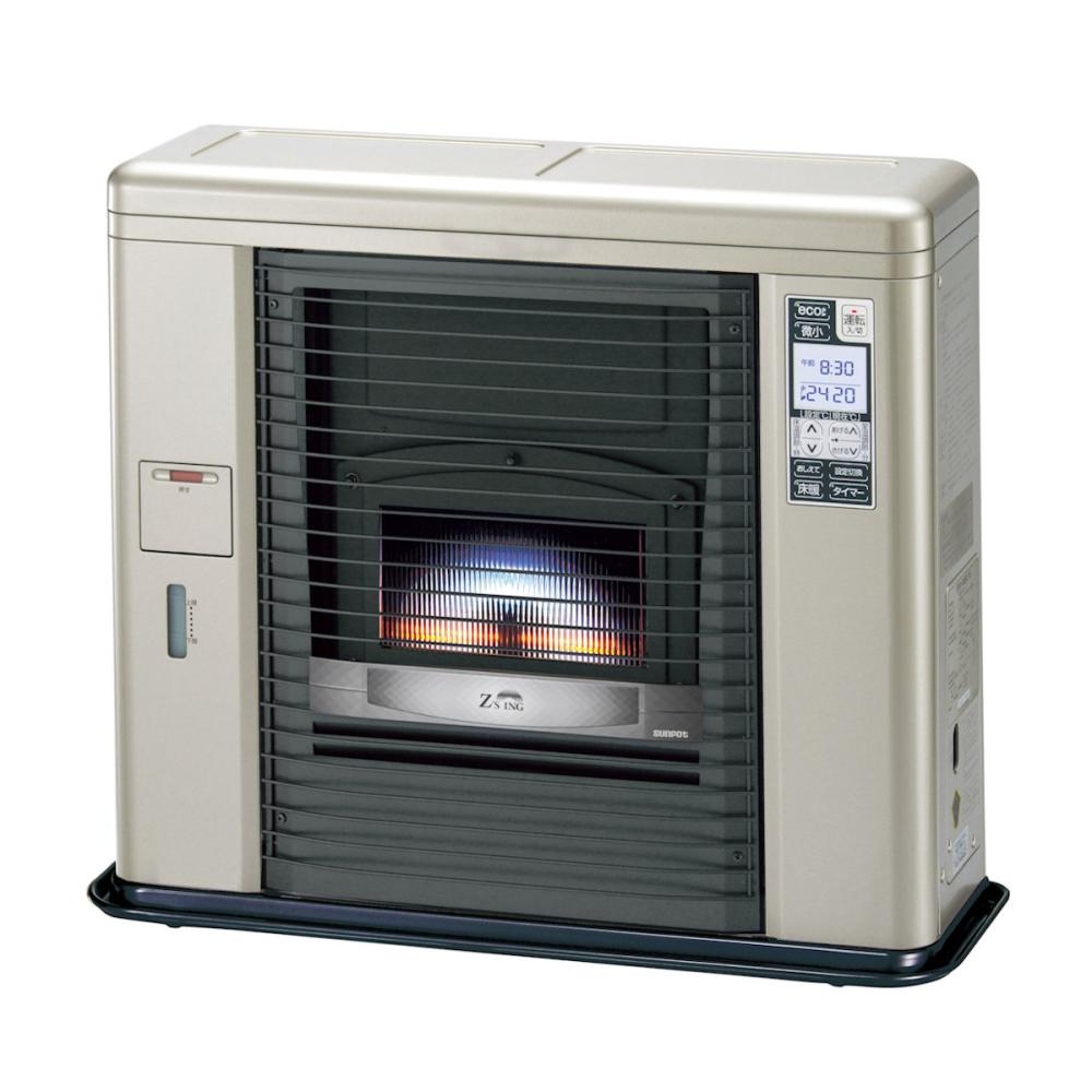 サンポット　ＦＦ式輻射床暖内蔵ストーブ　ゼータスイング　木造１８畳　クールトップ　シェルブロンド　ＵＦＨ－７０３ＳＸ　Ｄ　ＳＢ