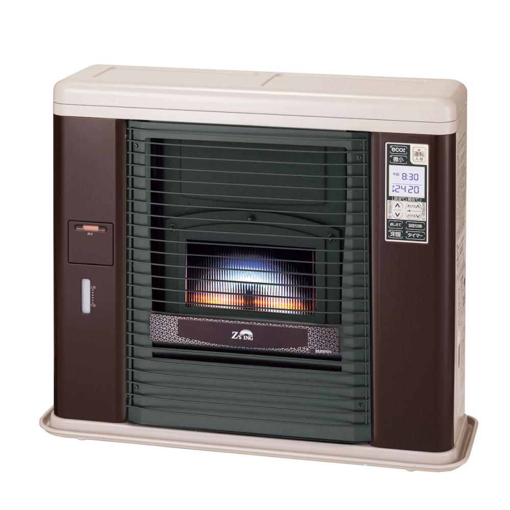 サンポット　ＦＦ式輻射床暖内蔵ストーブ　ゼータスイング　木造１８畳　クールトップ　スコッチブラウン　ＵＦＨ－７０３ＳＸ　Ｄ　ＢＲ