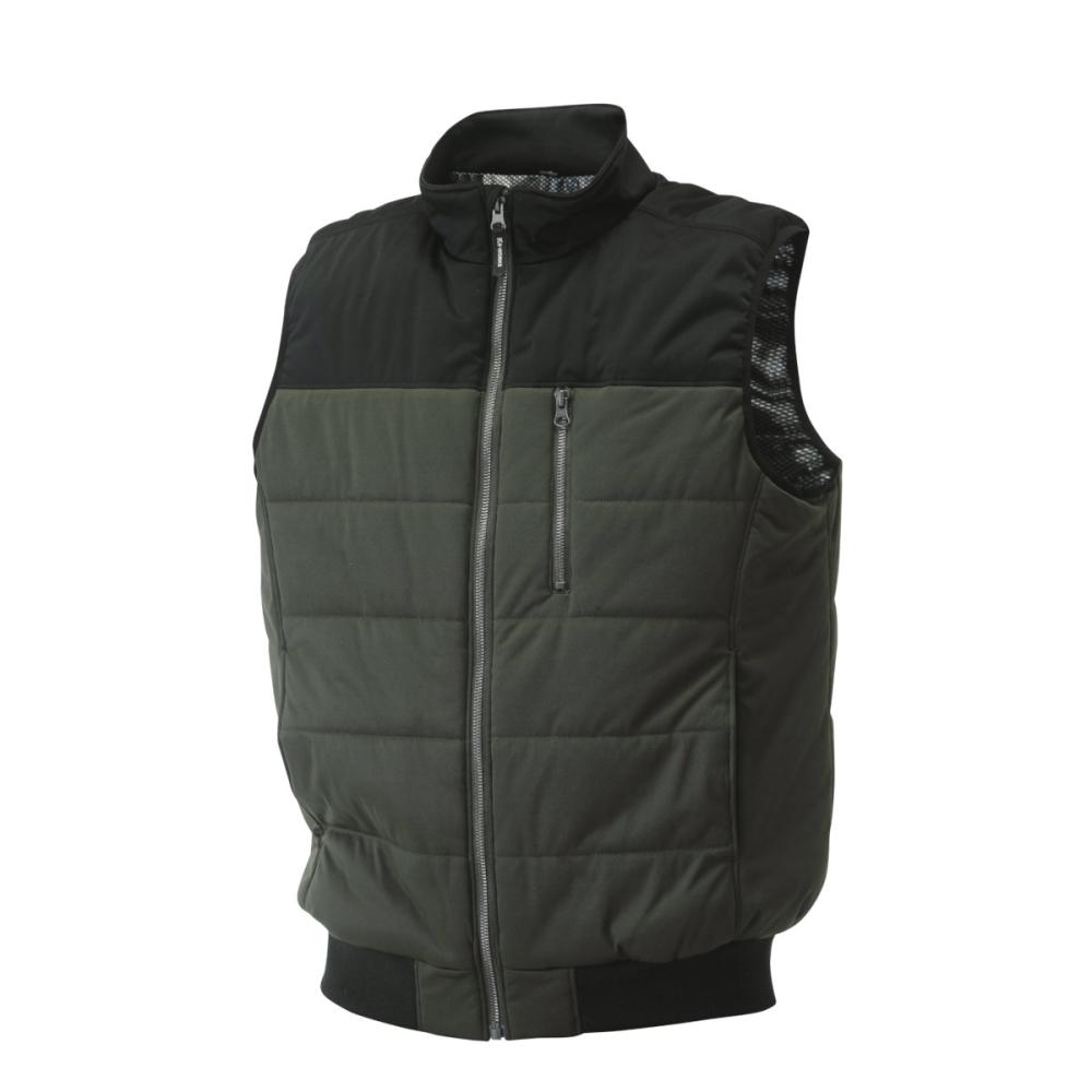 Ｋ＋ＷＯＲＫＳ　裏アルミ　ストレッチベスト　カーキ　３Ｌ