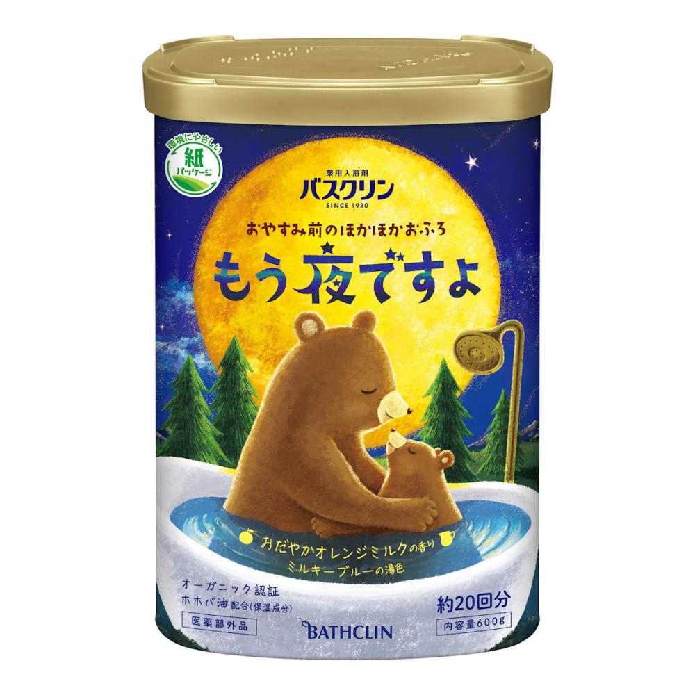 バスクリン　もう夜ですよオレンジミルクの香り　６００ｇ