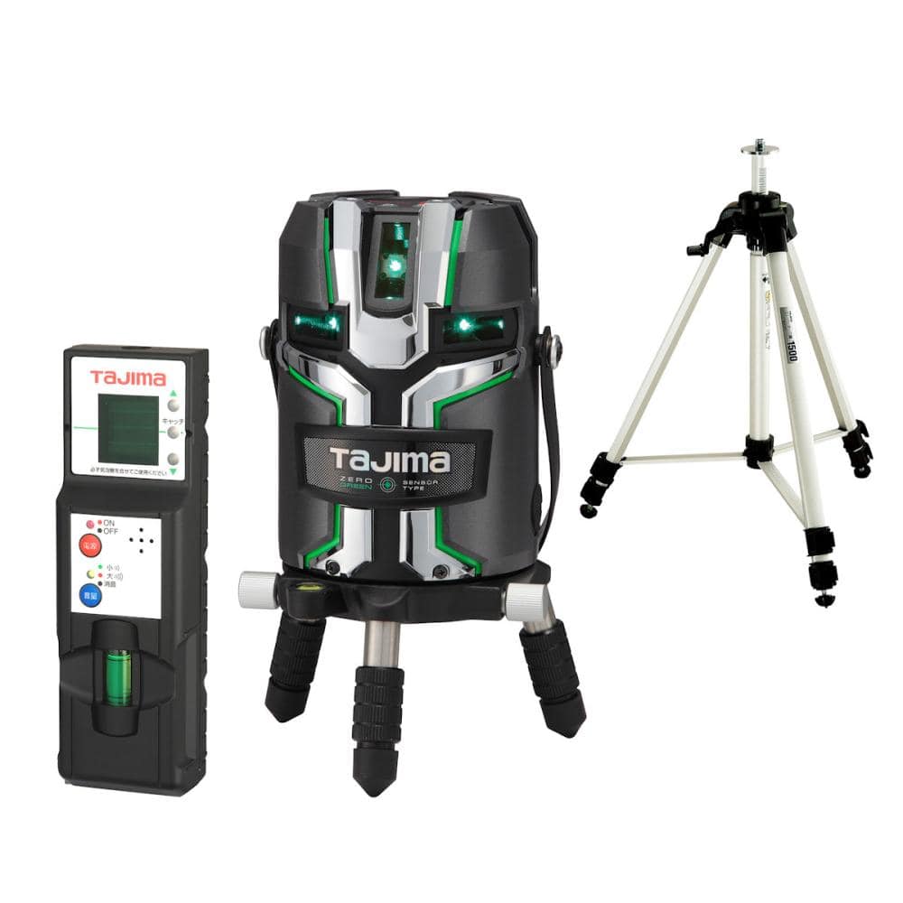 Ｔａｊｉｍａ　タジマ　ＺＥＲＯ　ＧＲＥＥＮ　センサーＫＪＣ　受光器・三脚セット　ＺＥＲＯＧ２ＬＳＫＪＣＳＥＴ