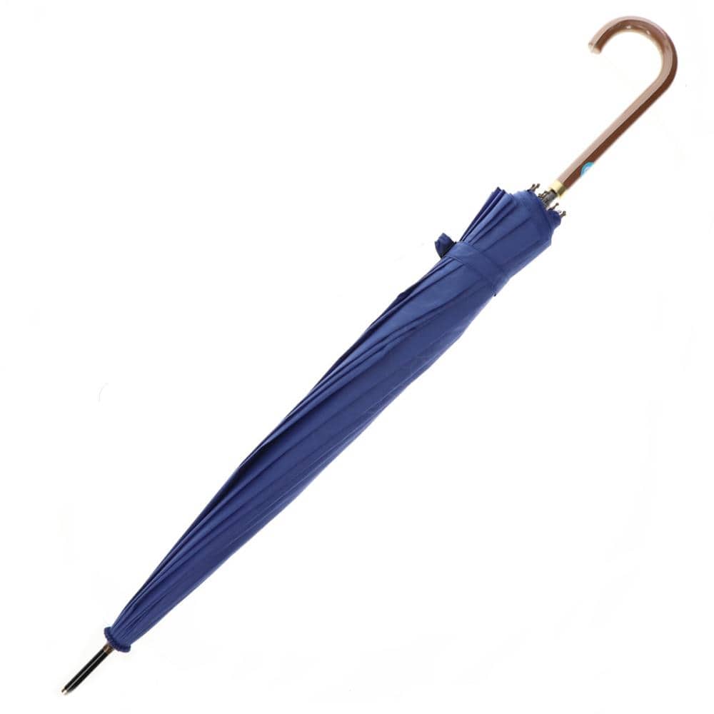 你的品牌名　グラスファイバー傘　１６本骨　ブルー　６０ｃｍ