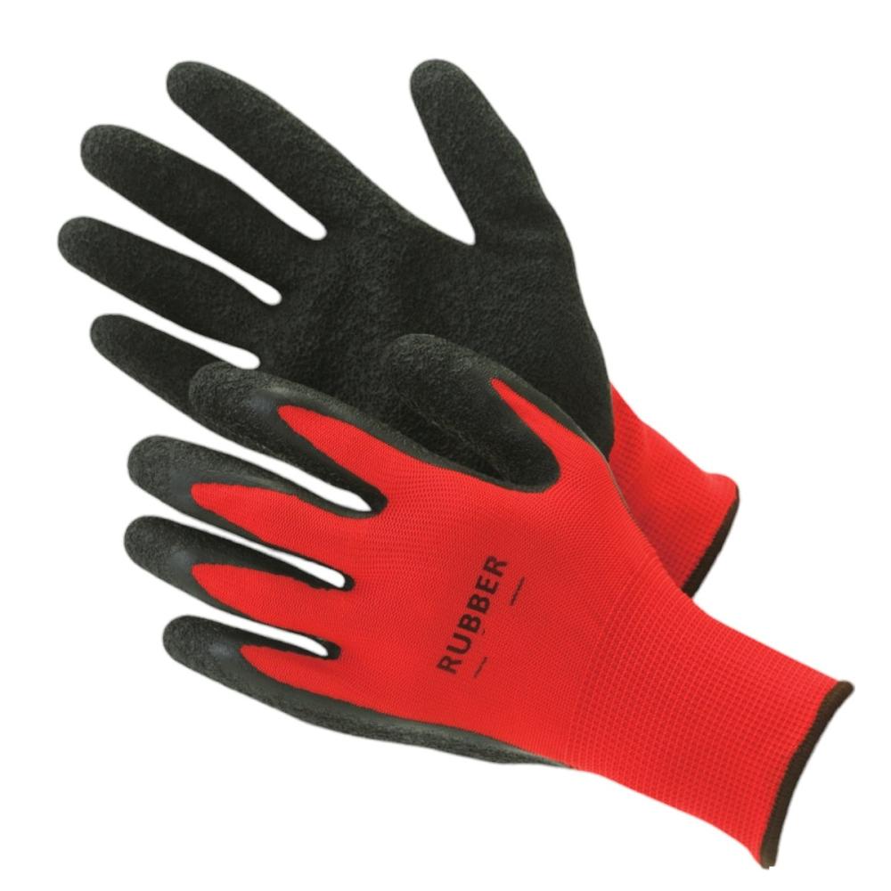 你的品牌名　天然ゴム背抜き手袋　１０双組　Ｍ