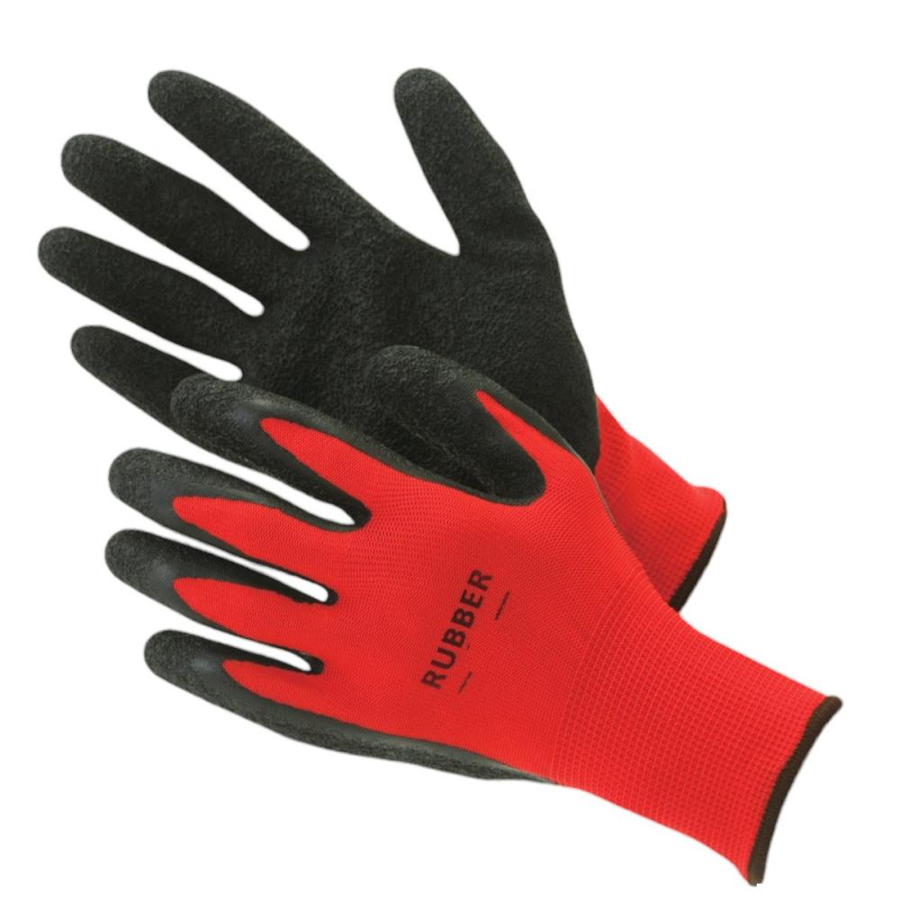 你的品牌名　天然ゴム背抜き手袋　１０双組　Ｌ