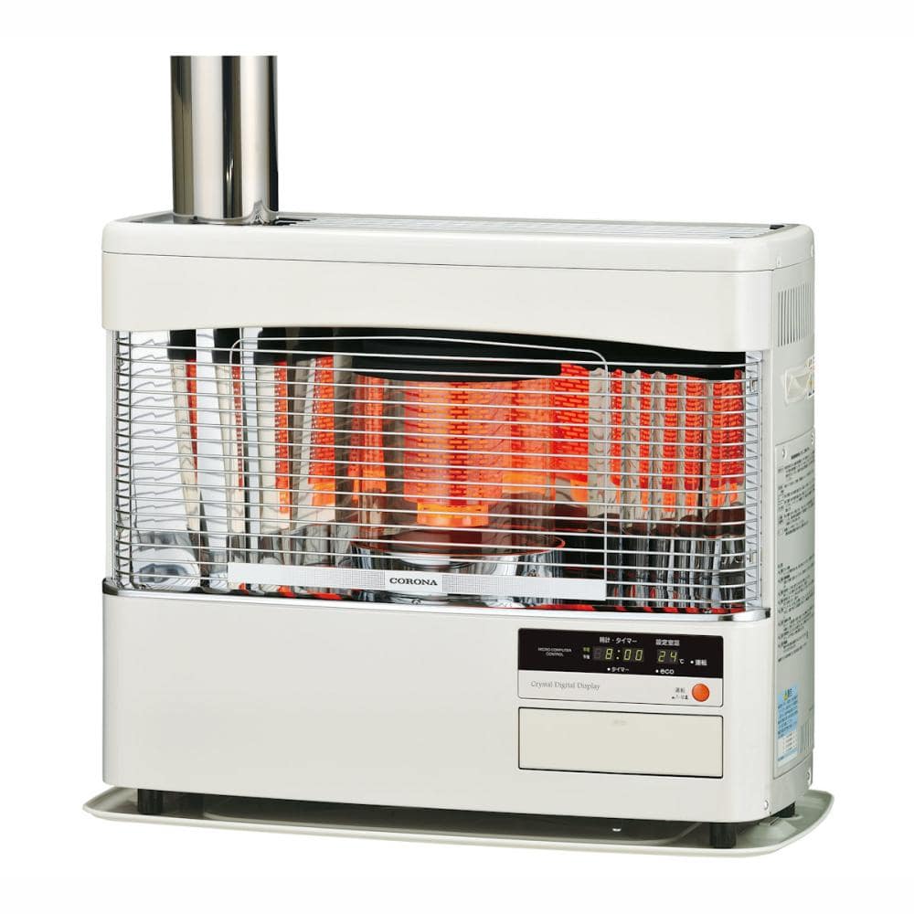 コロナ　ポット式（煙突式）ストーブ　木造１８畳　ホワイト　ＳＶ－７０ＢＳＲ（Ｗ）