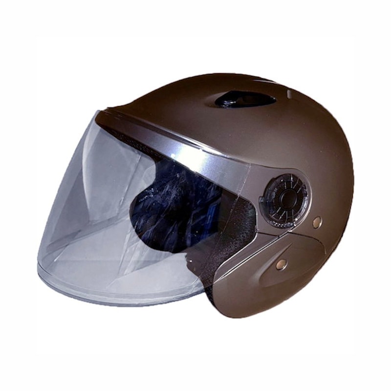 石野　セミジェットヘルメット　ＸＬ　チタンシルバー