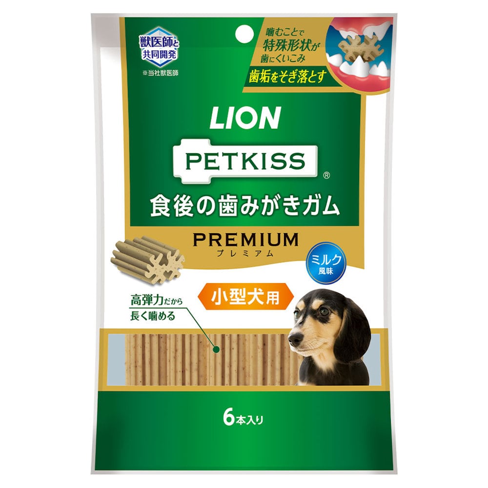 ＰＥＴＫＩＳＳ　食後の歯みがきガム　プレミアム　小型犬用　６本