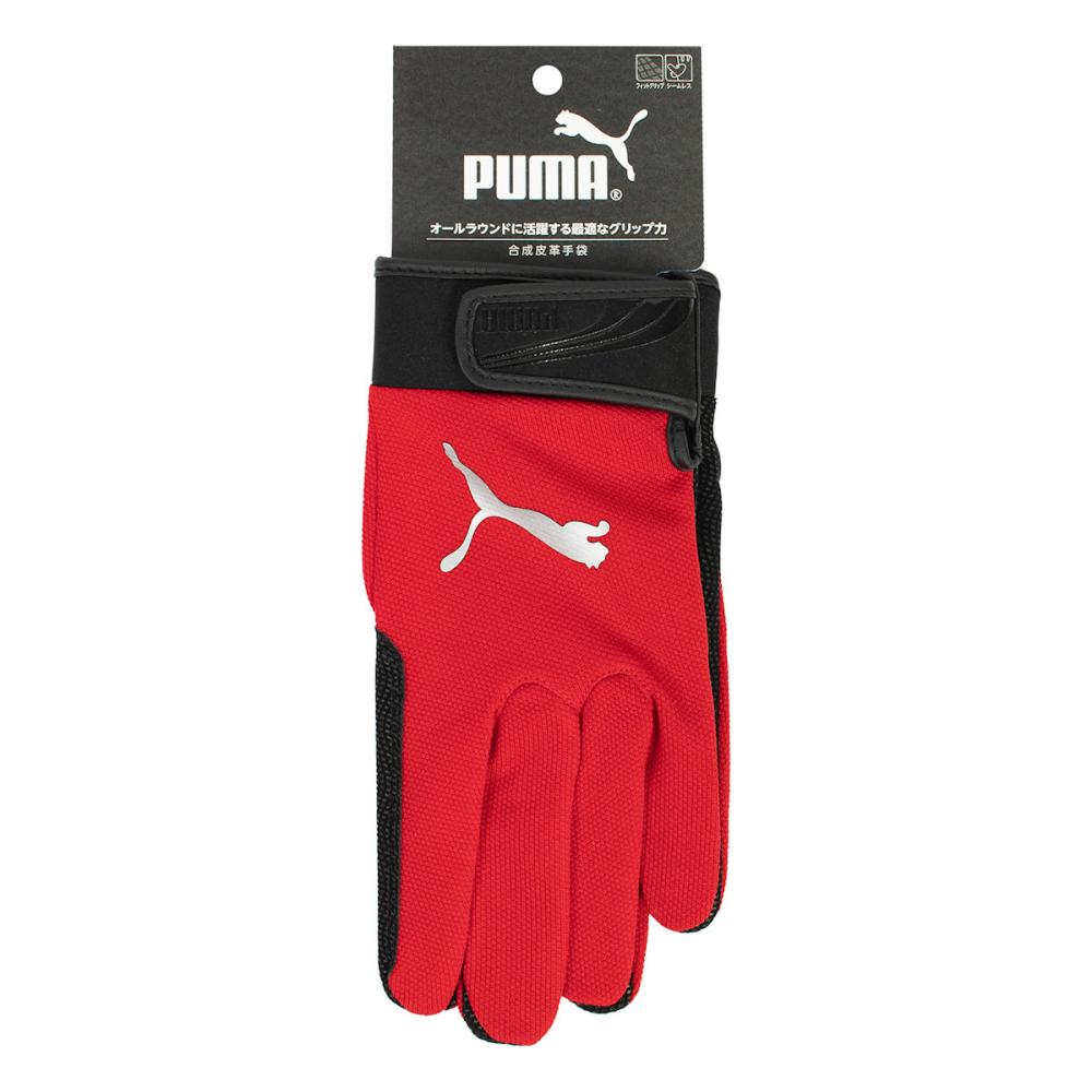 ＰＵＭＡ　合成皮革手袋　レッド　Ｌ　ＣＭ６００１