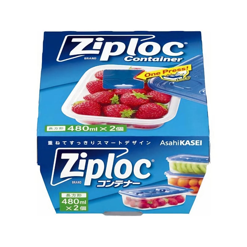 ジップロック　ジップロックコンテナー　長方形　４８０ｍＬ　２個入
