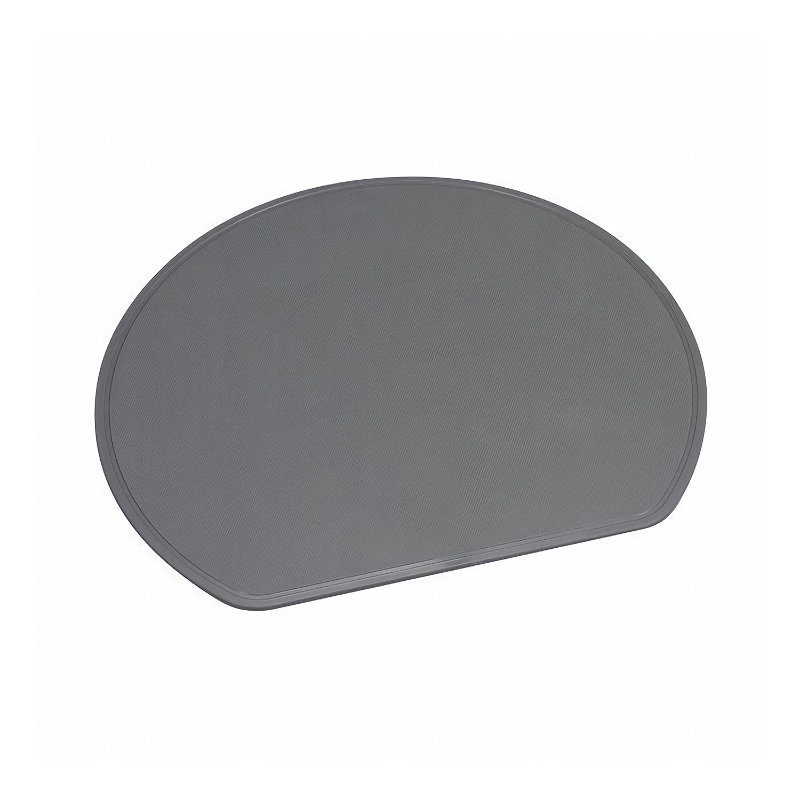 スペースを無駄なく使える半月まな板　ダークグレー