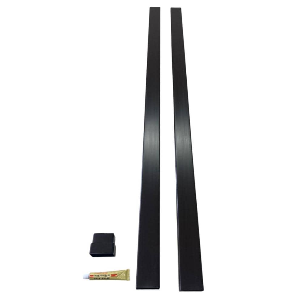 カーポート用雨どい　角樋　ブラウン　３０×４５ｍｍ×１ｍ　角樋×２本とストレートジョイナー・接着剤セット