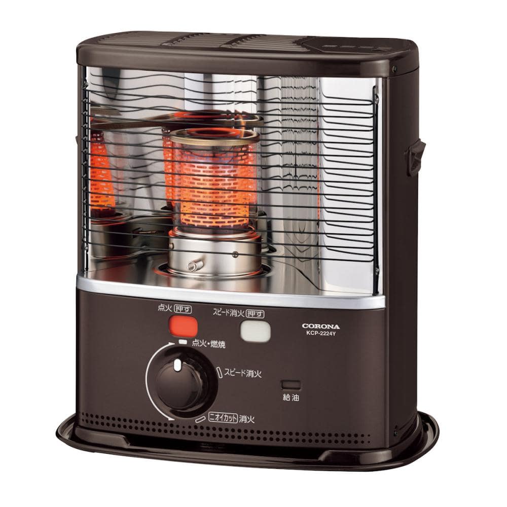 コロナ　反射型　石油ストーブ　木造６畳　ブラウン　ＫＣＰ－２２２４Ｙ（Ｔ）