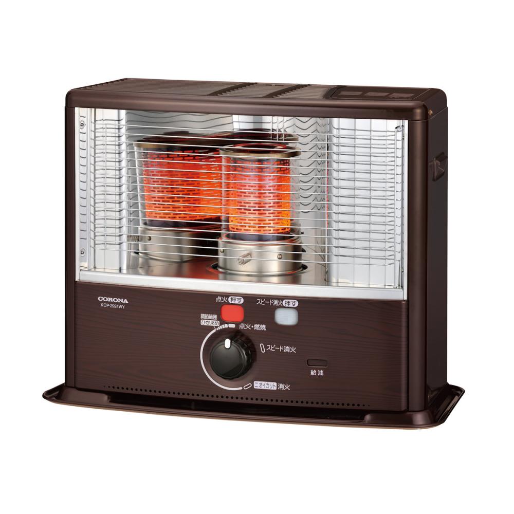 【限定商品】コロナ　反射型　石油ストーブ　木造８畳　木目　ＫＣＰ－２９２４ＷＹ　（Ｍ）