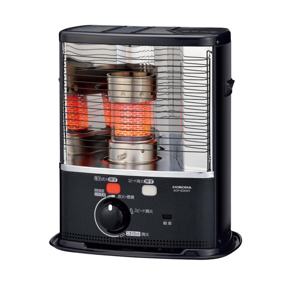コロナ　反射型　石油ストーブ　電子点火式　木造７畳　ダークグレー　ＫＣＰ－Ｅ２４２４Ｙ（ＨＤ）