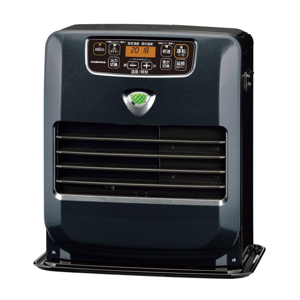 【限定商品】コロナ　石油ファンヒーター　木造９畳　パールブラック　ＫＣＦ－３２２４Ｙ（Ｋ）