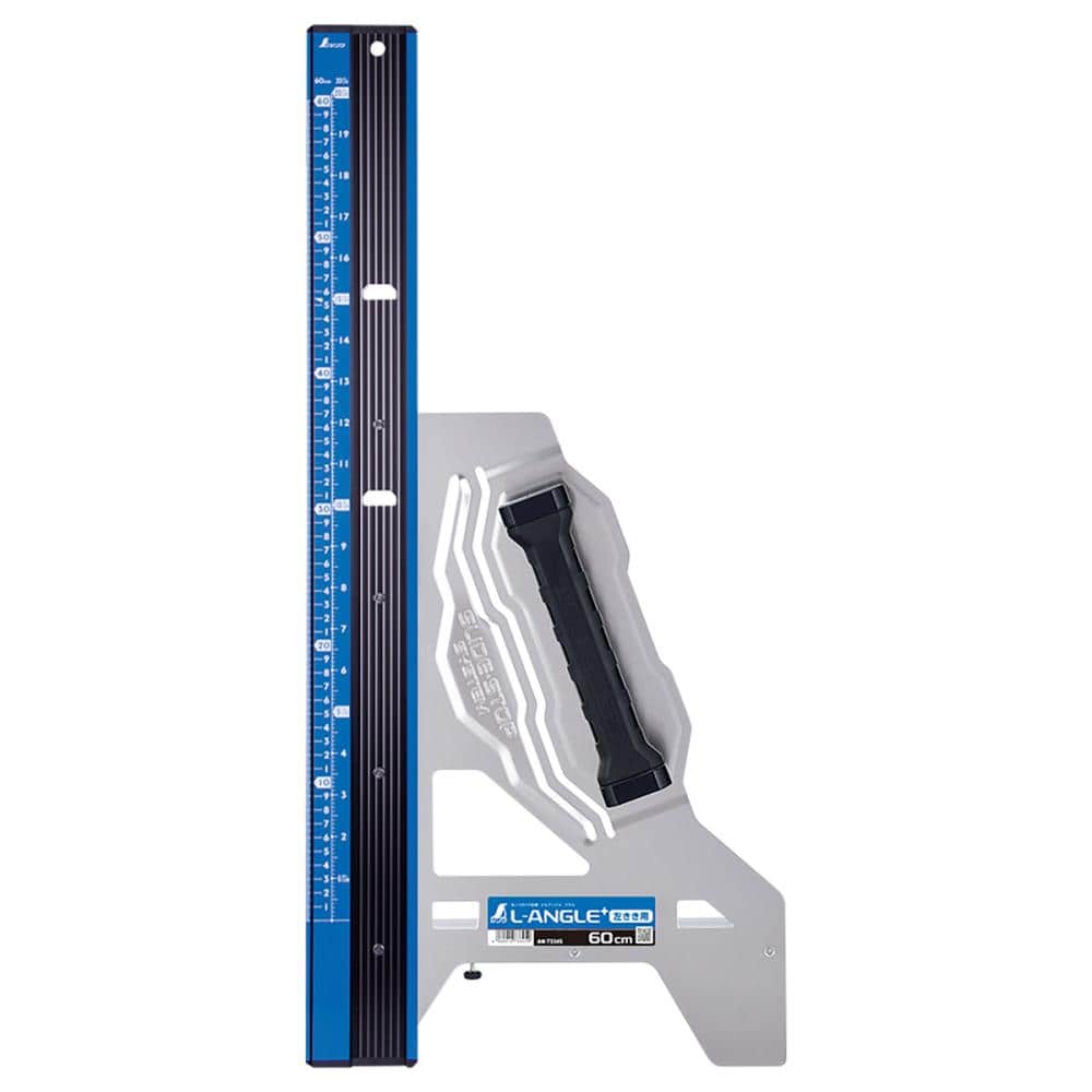 シンワ測定　丸ノコガイド定規　エルアングル　Ｐｌｕｓ　６０ｃｍ　併用目盛　左きき用