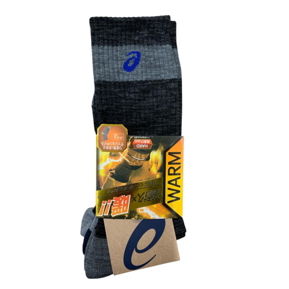 紳士　アシックスワーク発熱パイル　クルー　２４－２６ｃｍ　３足組