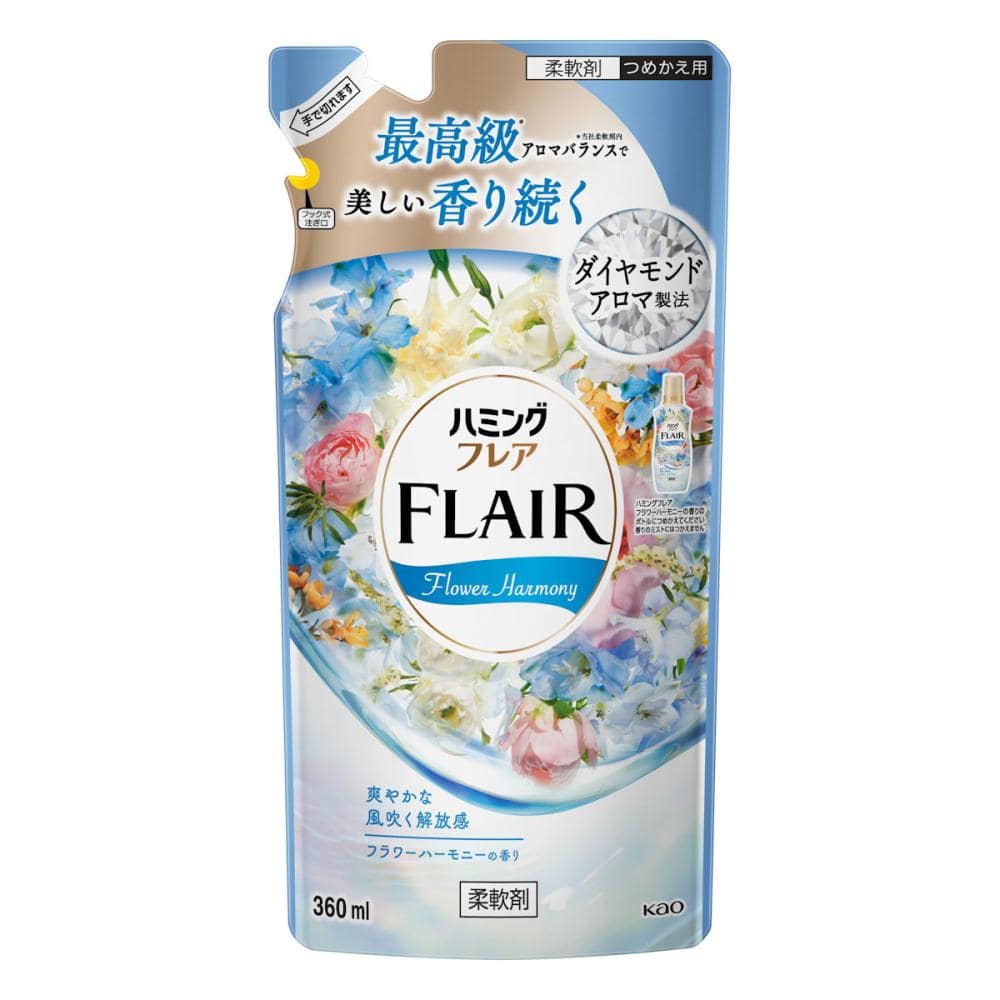 花王　ハミングフレア　フラワーハーモニー　詰め替え用　３６０ｍＬ