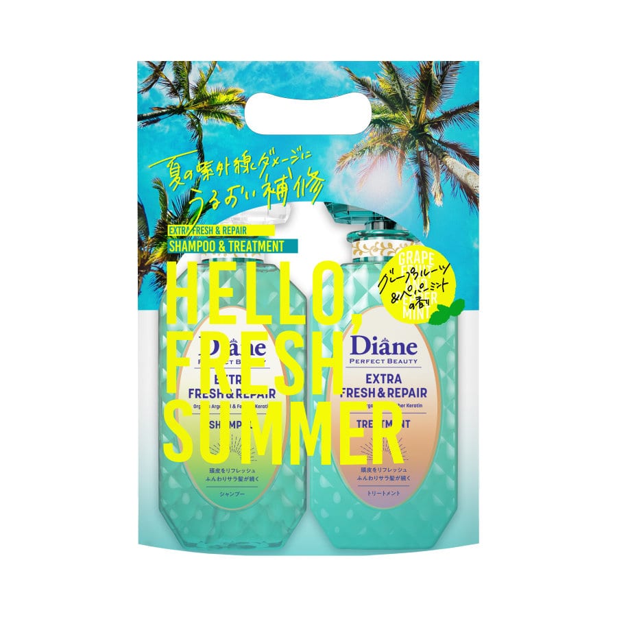 ネイチャーラボ　ダイアン　パーフェクトビューティー　エクストラフレッシュシャンプー＆トリートメント　４５０ｍＬ×２個