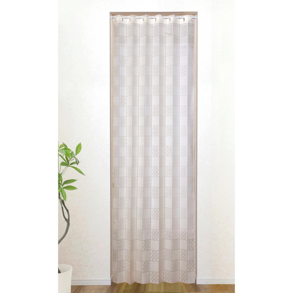 ユニベール　間仕切りカーテン　フリーチェッカー　断熱・保温　アイボリー　１００×２５０ｃｍ
