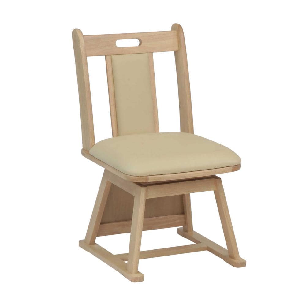 Ｊｅｎｉｘ（ジェニックス）　ダイニングこたつ用チェア　フロックス　回転式　ナチュラル