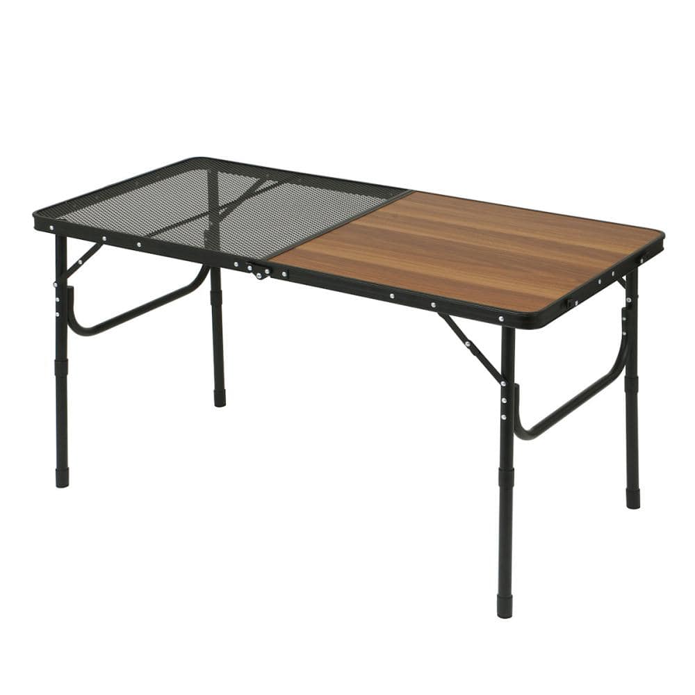 ナチュラルシーズン　アルミフレーム　メッシュテーブル　１２０×６０ｃｍ