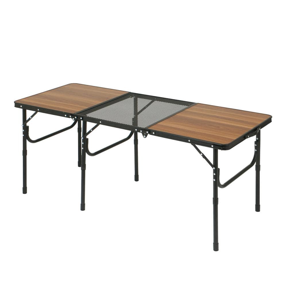 ナチュラルシーズン　アルミフレーム　メッシュテーブル　１５０×６０ｃｍ