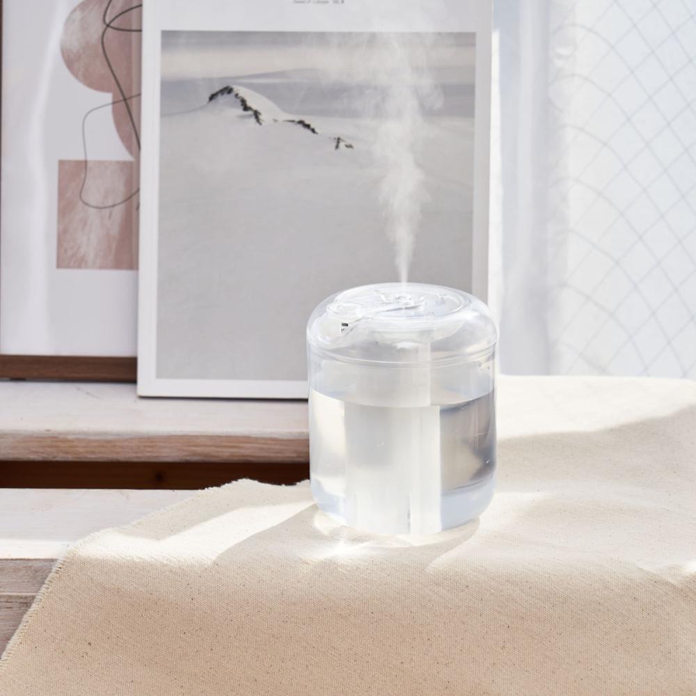 ライフオンプロダクツ　充電式ｍｉｎｉクリア加湿器　ＬＥＤライト付　ホワイト