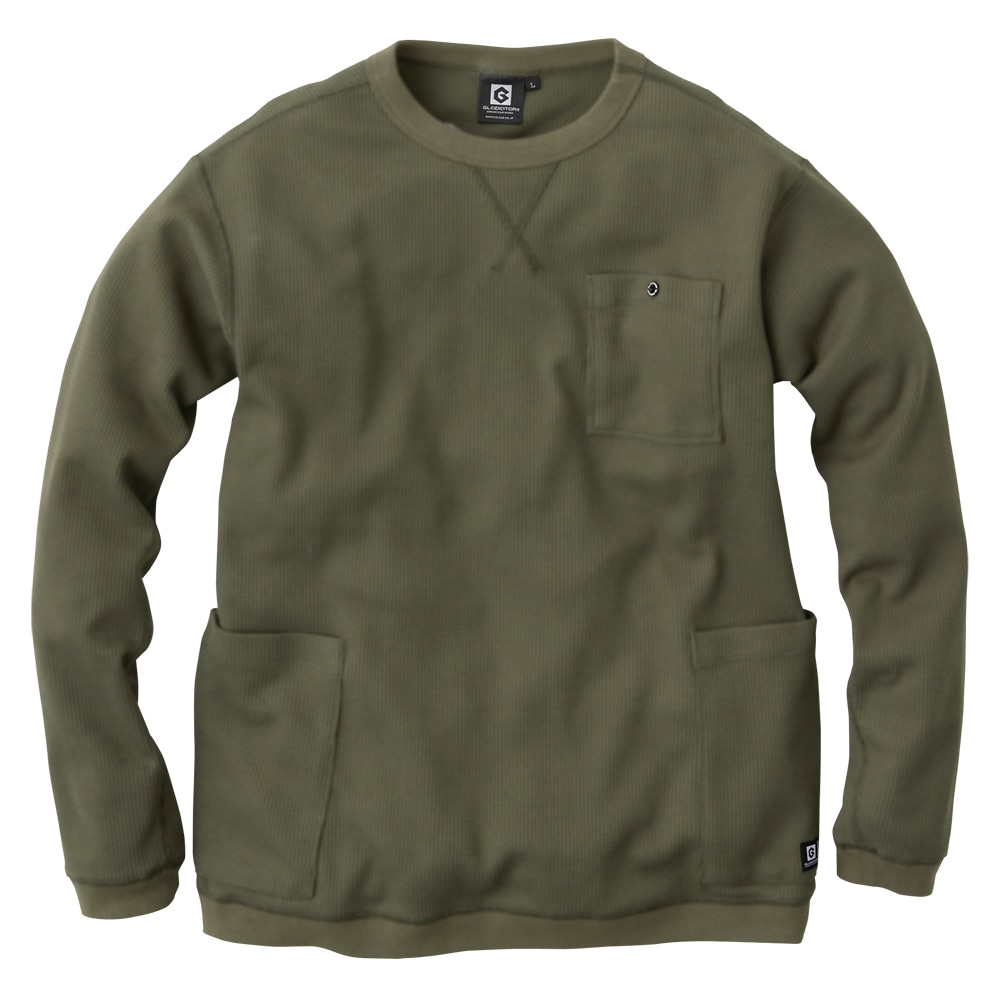 コーコス信岡　グラディエーター　５ポケット長袖Ｔシャツ　アーミー　Ｍ　Ｇ－４３８