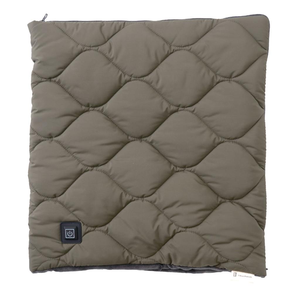 ライフオンプロダクツ　あったかキルティング　ＵＳＢ給電式２ＷＡＹフットウォーマー　カーキ