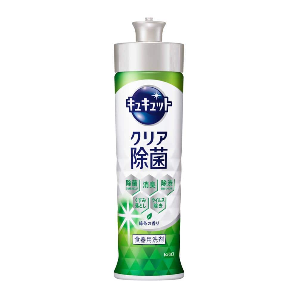 花王　キュキュット　クリア除菌　緑茶　本体　２２０ｍＬ