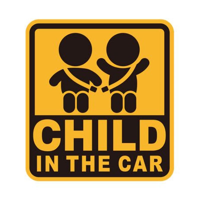 セイワ　セーフティサイン　ＣＨＩＬＤＩＮＴＨＥＣＡＲ