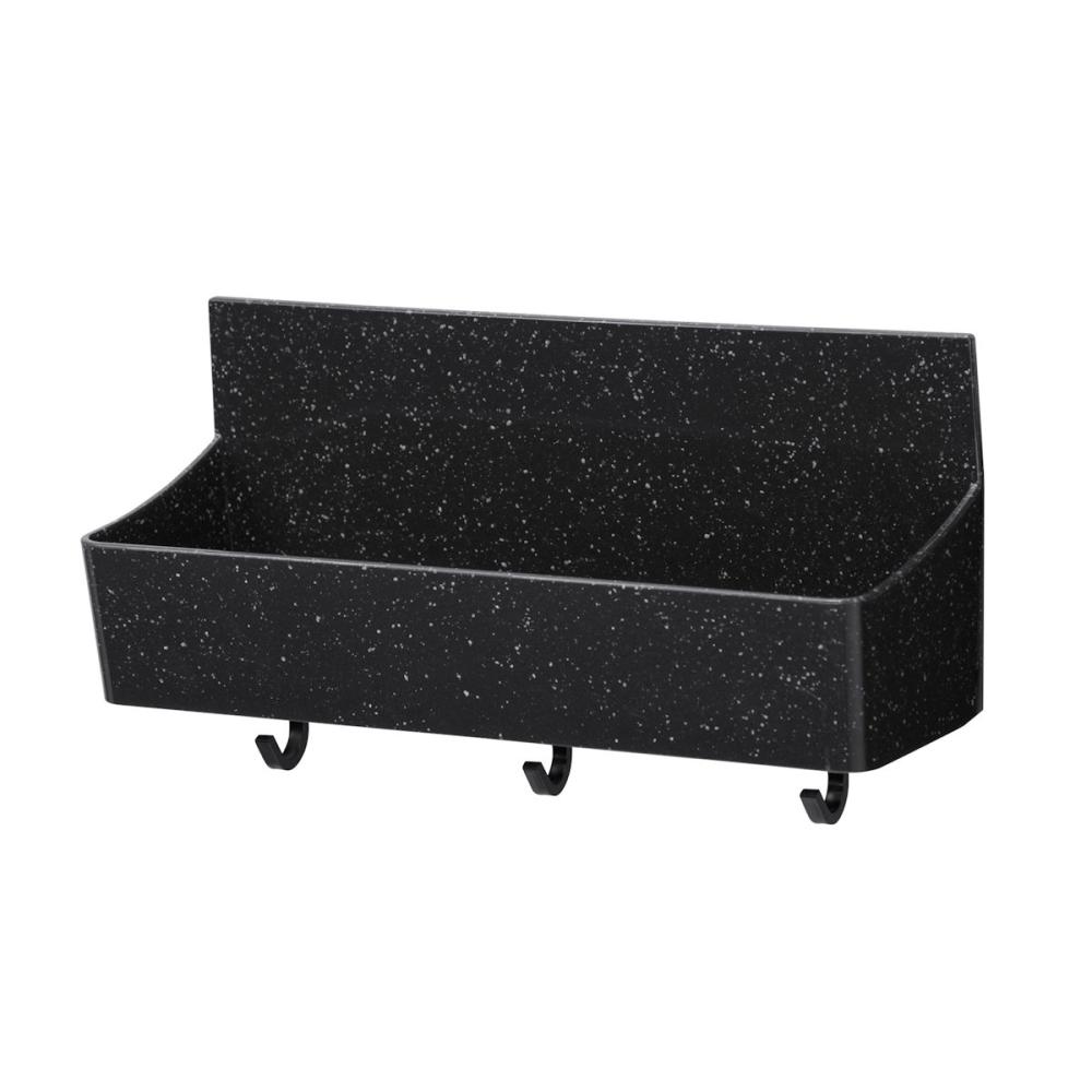 ユニード　マグネット付ボトルラック　フック付　ブラックストーン