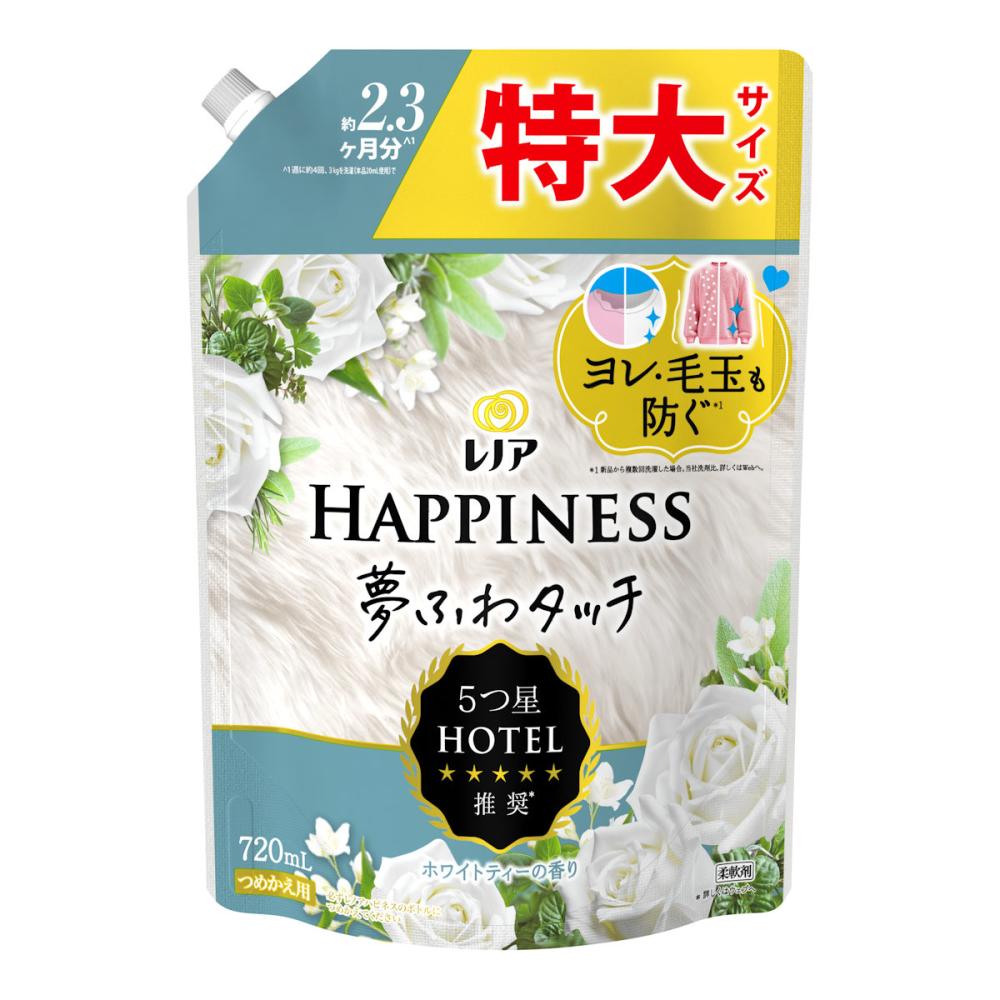 Ｐ＆Ｇ　レノアハピネス　夢ふわタッチ　ホワイトティーの香り　詰め替え用　特大　７２０ｍＬ